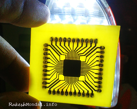 TQFP PIC18F4550 breakout board
