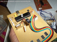 Microcontrollers and projects , PIC18f4550 Board with other Components live