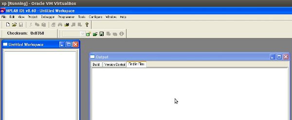Mplab ide blank workspace